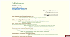 Desktop Screenshot of nodictionaries.com